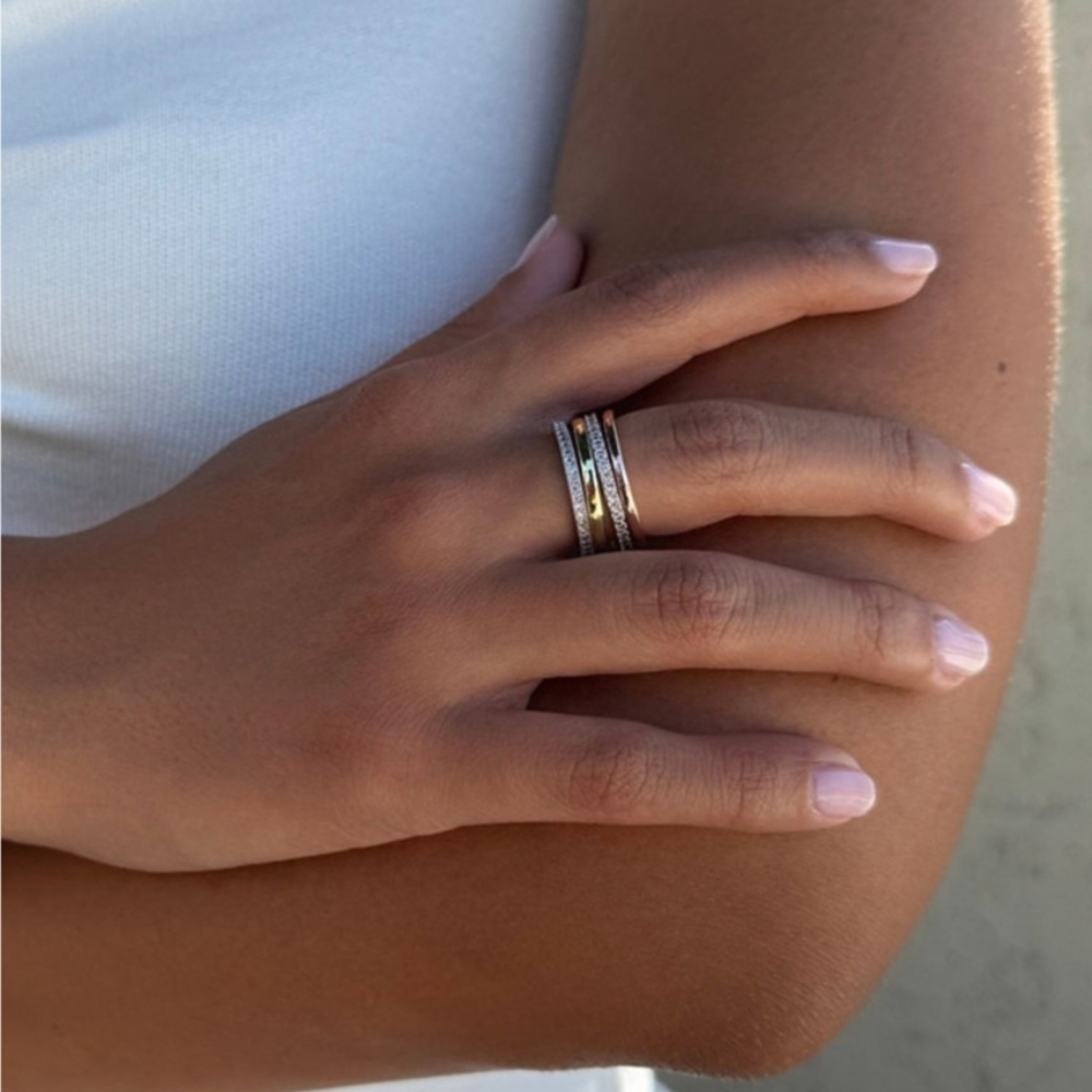 Tri-Color Stacking Ring Set - Picture 2 of 5